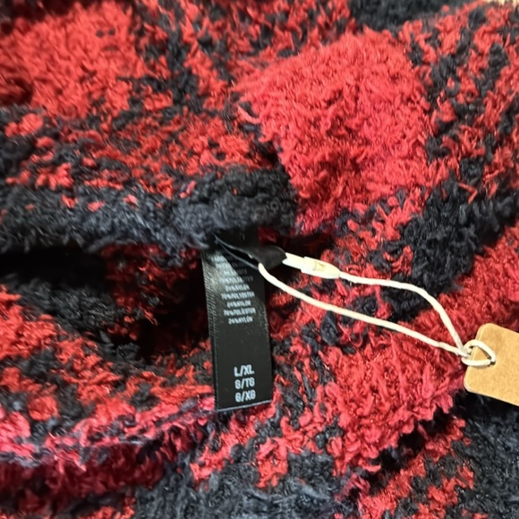 Skims Set  NWT Cozy Brick Buffalo Check Textured Hoodie & Jogger Set - Picture 11 of 16